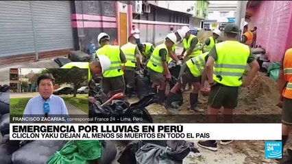 Informe desde Lima: autoridades declaran estado de emergencia por ciclón Yaku