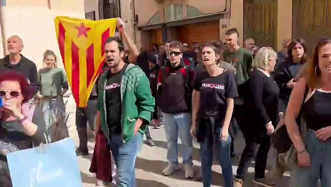 Tensión entre Vox y radicales antifascistas en Granollers