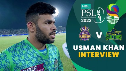Usman Khan Interview | Quetta Gladiators vs Multan Sultans | Match 28 | HBL PSL 8 | MI2T