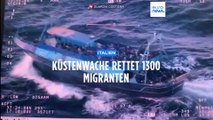 Mehr als 1300 Bootsmigranten in Italien angekommen