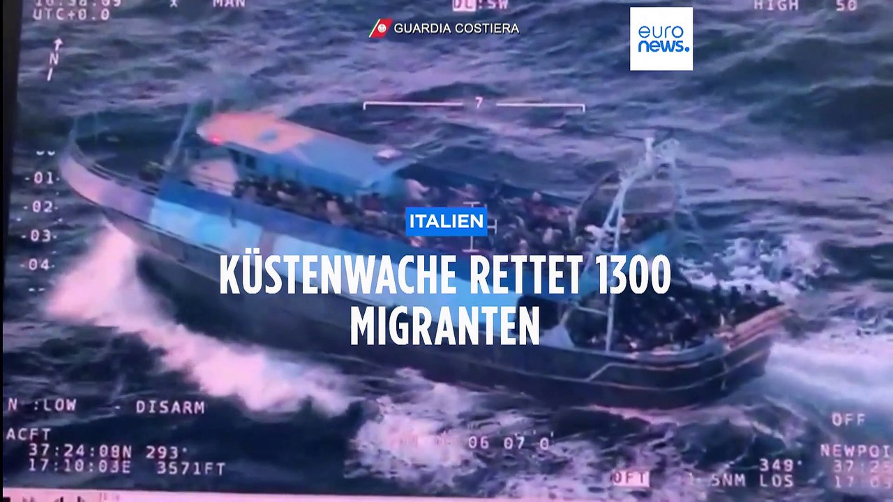 Mehr als 1300 Bootsmigranten in Italien angekommen