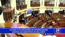 Pedidos de interpelaciones contra ministros se incrementan: Congreso va presentando 9 mociones en lo que va del año