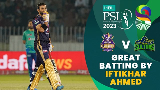 Great Batting By Iftikhar Ahmed | Quetta Gladiators vs Multan Sultans | Match 28 | HBL PSL 8 | MI2T