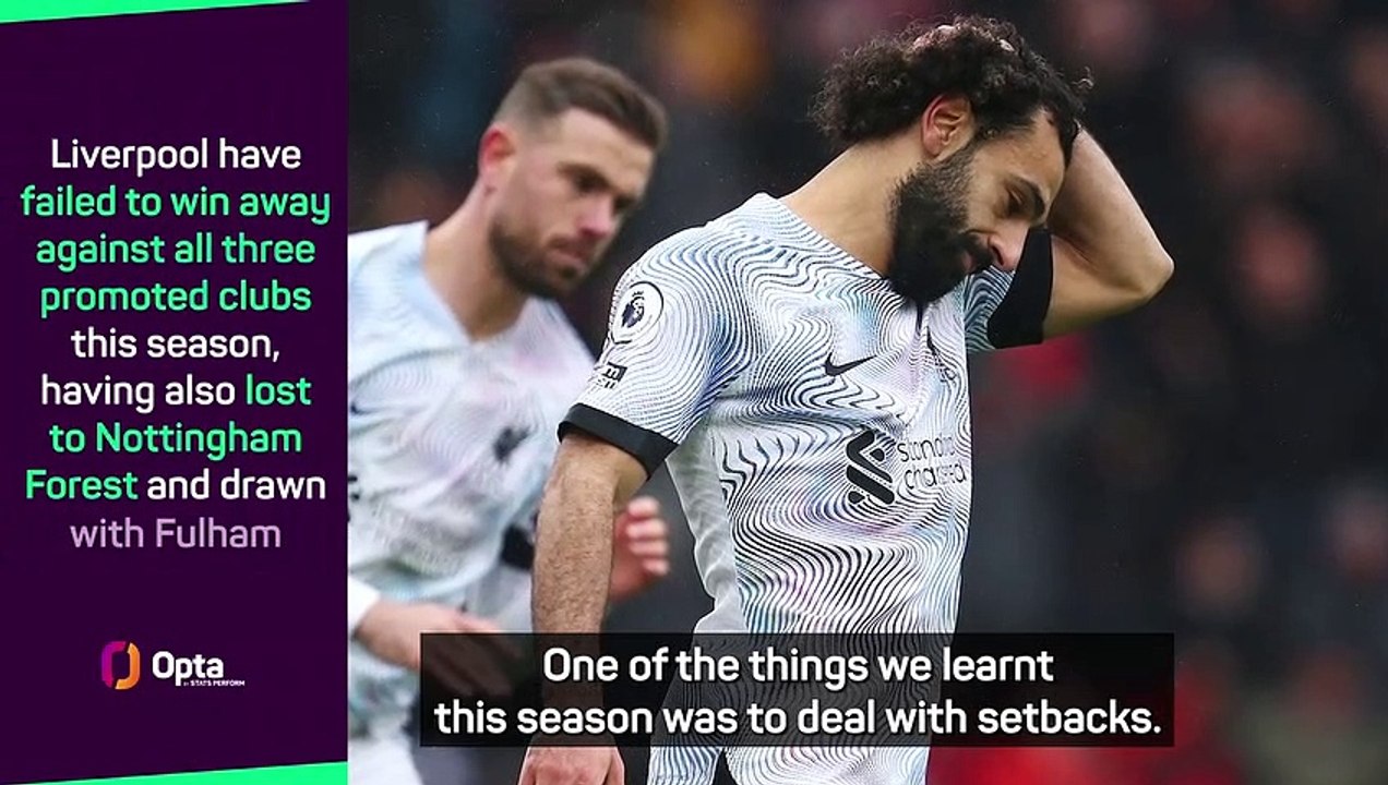 Klopp urges players to 'learn from setbacks' following shock defeat to Bournemouth