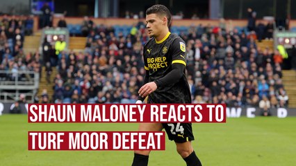 Shaun Maloney reacts to Wigan's defeat at Turf Moor