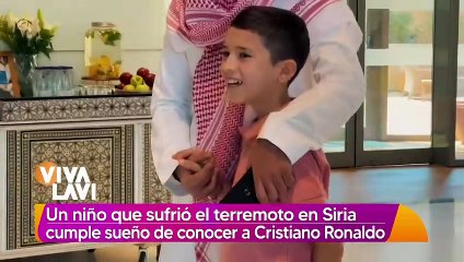 Niño sobreviviente de terremotos en Turquía cumple su sueño de conocer a Cr7