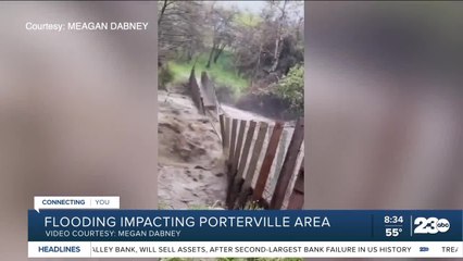 Flooding impacting Porterville area