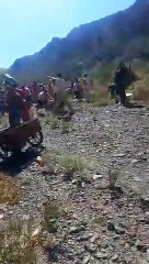 Saqueo camión uspallata
