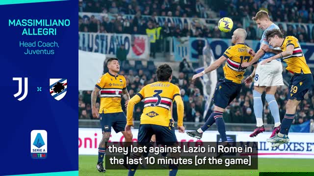Allegri not underestimating struggling Sampdoria
