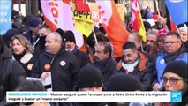 Francia: sindicatos están molestos por rechazo de Macron a dialogar sobre reforma pensional