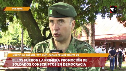 Soldados clase 64 recibieron un homenaje tras cumplirse 40 años de su servicio militar