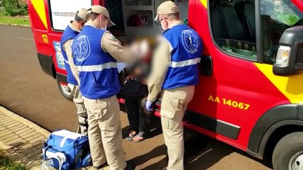 Homem fica ferido na região da cabeça após cair de bicicleta