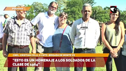 Soldados clase 64 recibieron un homenaje tras cumplirse 40 años de su servicio militar