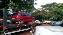 Fiat Uno com indicativo de furto é recuperado no bairro Interlagos