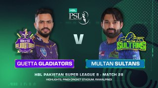Multan Sultan vs Quetta Gladiators - Highest score in PSL history | HBL PSL 8