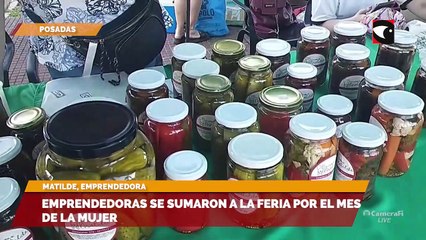 Emprendedoras se sumaron a la feria por el mes de la mujer
