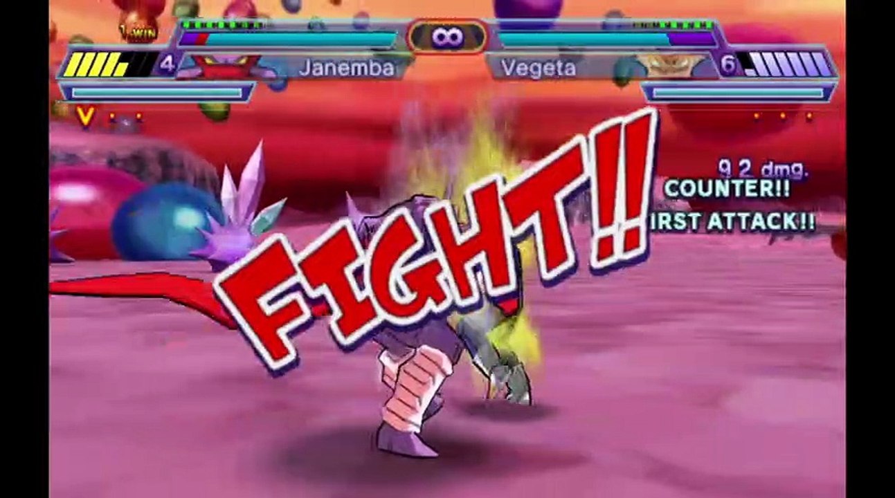Dragon Ball Z: Shin Budokai 2 - Vegeta SS2 VS Janemba RJ ANDA #dragonballgame #dragonballgameplay