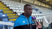 Josh Umerah speaks following Hartlepool United's 1-1 draw with Northampton Town