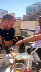 Rottweiler Puppy Tries To Break Up The Boys