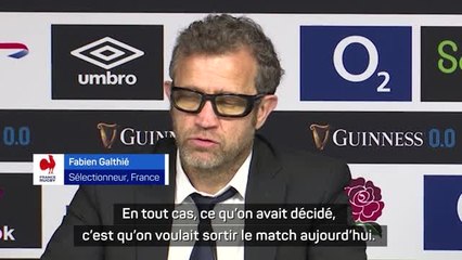4e j. - Galthié : "Une journée parfaite à Twickenham, c'est rare"