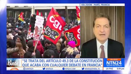 “La vocación ahora en Francia es crear disturbios”: analista político sobre protestas contra la reforma pensional