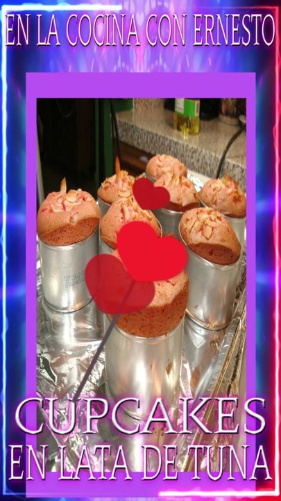 Cupcakes en lata de Tuna  Magdalenas en latas de atun  panqueques #panqueques #magdalenas #recetas #tortilla