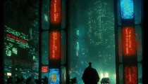 The Matrix as an 80's dark Sci-Fi Film (Blade Runner)  - ChatGPT AI Drawing