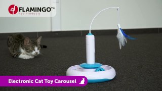 Electronic Cat Toy Carousel - Flamingo Pet Products 2023