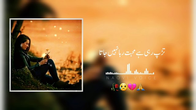 Mujhe Gale Se Laga Lo Bahut Udas Hun Main | मुझे गले से लगा लो बहुत उदास हूँ मैं | Naqvi Voice