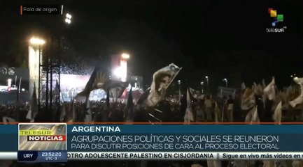 Argentina: Plenario kirchnerista “Lucha y vuelve, Cristina 2023” finaliza