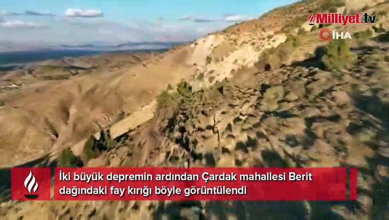 Kahramanmaraş’taki fay kırığı böyle görüntülendi