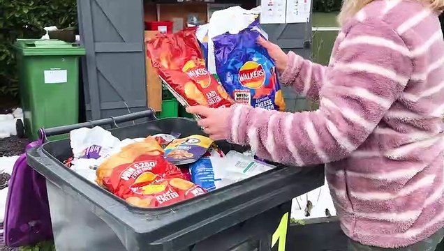 Mum recycles TONNE of litter after building public recycling centre in her garden