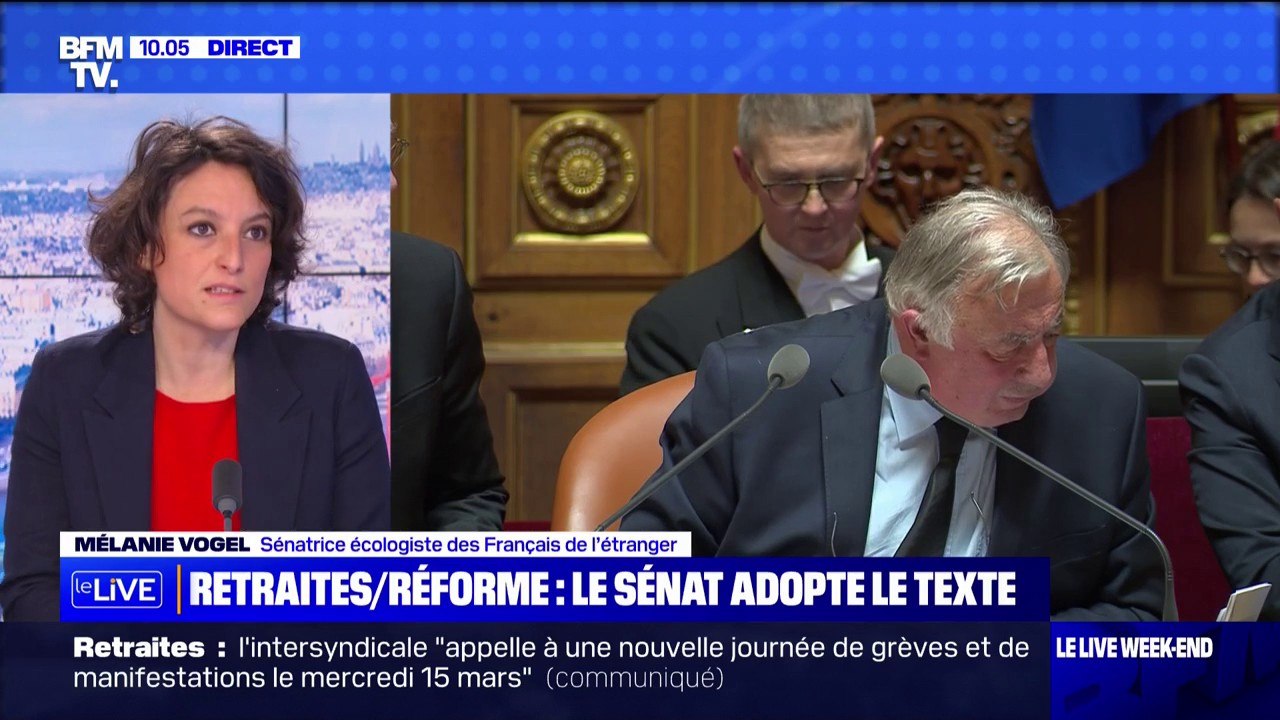 Mélanie Vogel, sénatrice EELV: "La réforme des retraites a été votée dans des conditions de débat dégradées"
