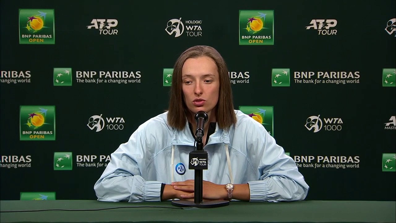 WTA - Indian Wells 2023 - Iga Swiatek : "It's always been easy for me to cut social media when I needed a little time. But there are times when it gets to me a little"