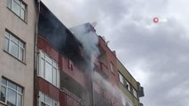Iğdır'da bir binanın 4. katında çıkan yangına su bidonu ile müdahale
