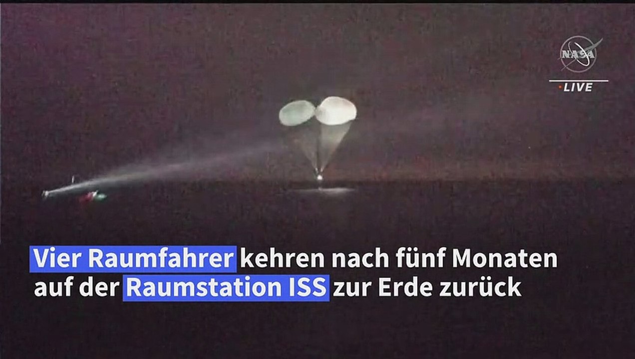 Vier Astronauten von der ISS zur Erde zurückgekehrt