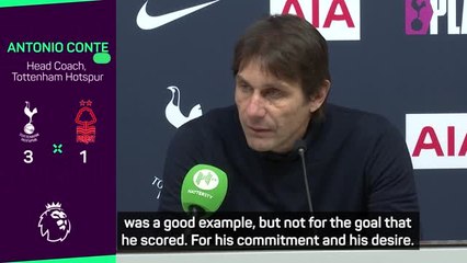 Download Video: Conte raves about 20-goal Kane's 'commitment and desire' to Tottenham