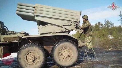 Vídeo mostra o o poder de fogo do sistema de foguetes russo Grad