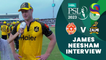 James Neesham Interview | Islamabad United vs Peshawar Zalmi | Match 29 | HBL PSL 8 | MI2T