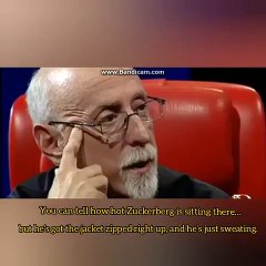 FB CEO Mark Zuckerberg talking with a demon