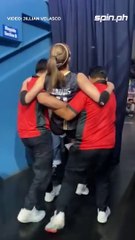 Rachel Daquis helped off the court due to cramps amid Cignal-PLDT match on Saturday night