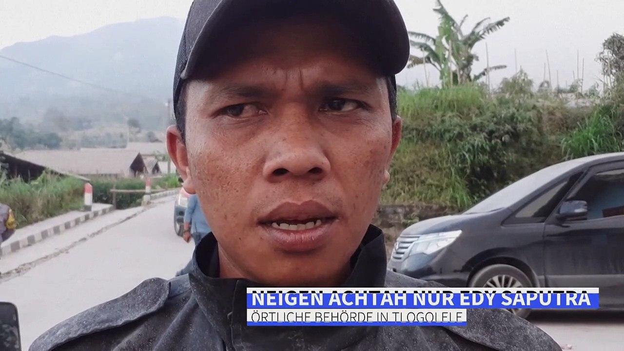 Alles grau: Merapi bedeckt indonesisches Dorf mit Asche