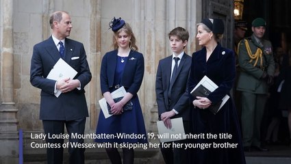 Prince Edward’s daughter loses out on title due to ancient tradition