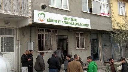 DERNEKTE ÇIKAN YANGINDA DEPREM İÇİN TOPLANAN YARDIM MALZEMELERİ YANDI