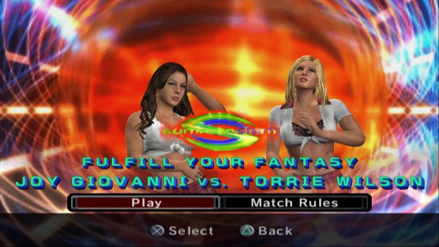 WWE SmackDown vs. Raw 2006 Joy Giovanni vs Torrie Wilson