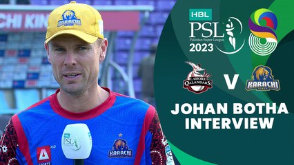 Johan Botha Interview | Lahore Qalandars vs Karachi Kings | Match 30 | HBL PSL 8 | MI2T