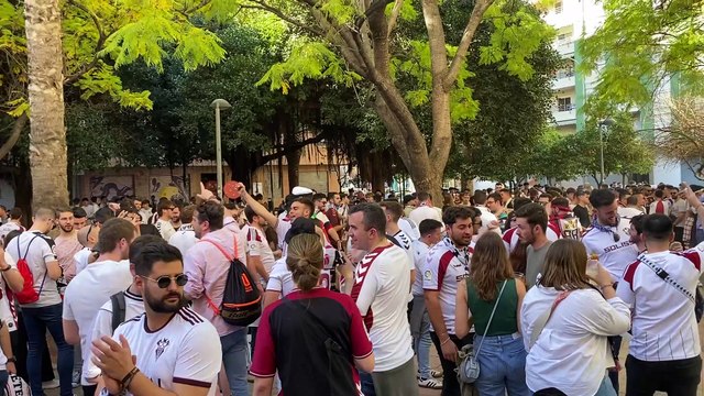 Afición del Albacete Balompié en Valencia