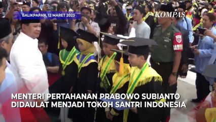 Momen Menhan Prabowo Didaulat Jadi Tokoh Santri Indonesia