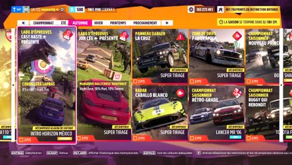 Forza Horizon 5 labos d'épreuve caast hast