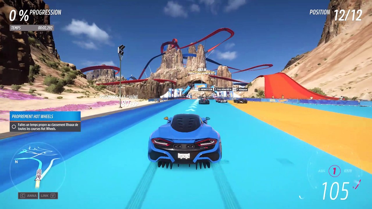 Forza Horizon 5 sprint de vitesse de la course du canyon